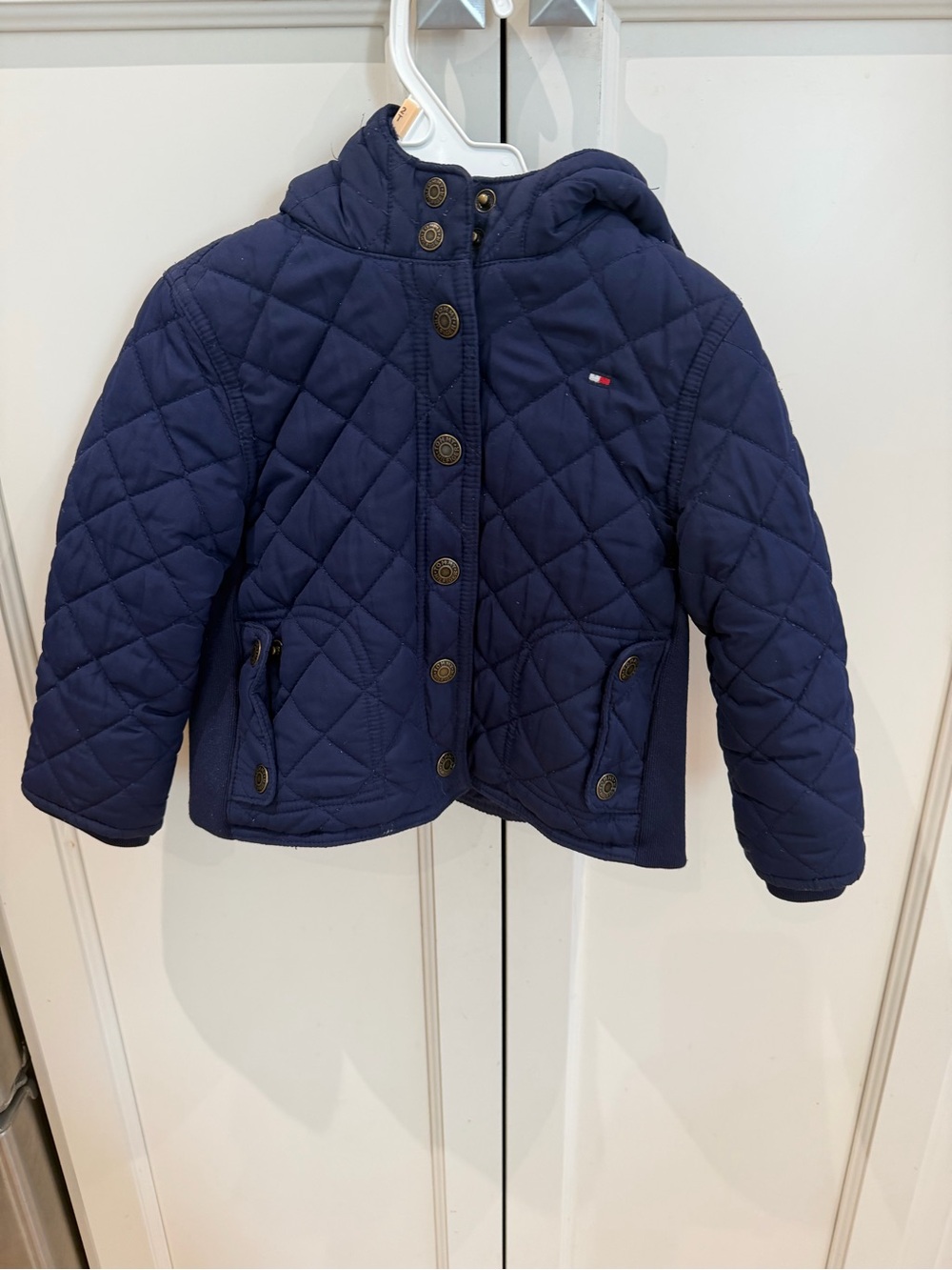 Tommy Hilfiger 24m Kids' Navy Quilted Hooded Jacket
